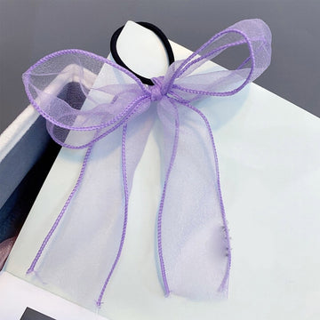 Big Bow Scrunchies Hair Ring Ponytail Holder Candy Color Hair Ties Rope Women Hair Accessories Hair Bows For Girls Hairbands daiiibabyyy